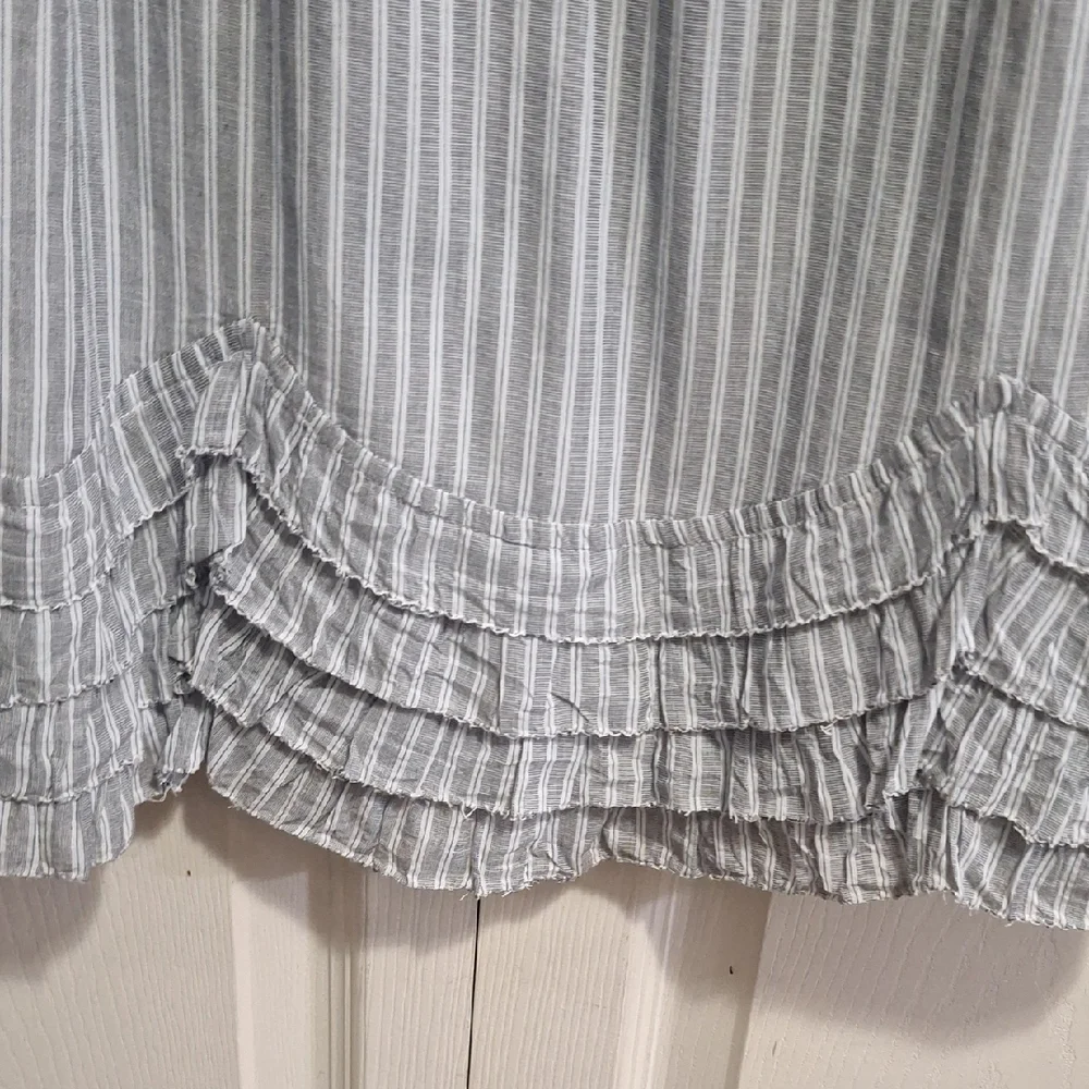 Converse One Star Lined Cotton Tank Dress-6-Gray White Stripes Ruffles-Target
